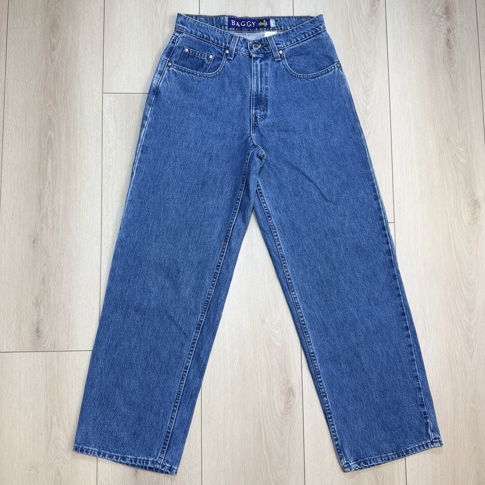 VTG Levis SilverTab Baggy Jeans Mens 28x30 Blue Denim USA 90s Skater Loose Fit